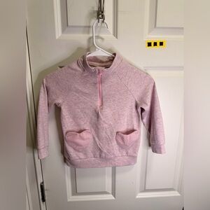 Youth Girls Andy & Evan Quarter Zip Heart Sweater